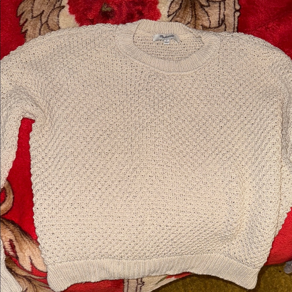 Madewell Cozy Cream Knit Sweater